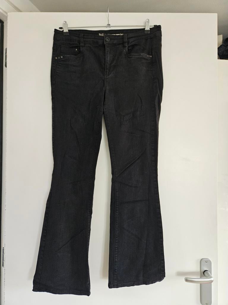 Zwarte bootleg jeans MS Mode maat 42, Kleding | Dames, Spijkerbroeken en Jeans, Zwart, Ophalen of Verzenden, MS Mode, W33 - W36 (confectie 42/44)