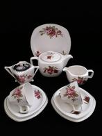 Antiek engels Midwinter 2pers thee&gebakservies met rozen, Verzenden