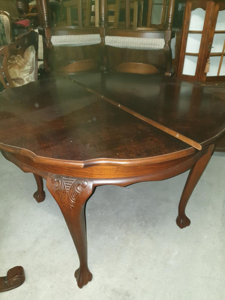 Chippendale uitschuifbare tafel, Ophalen