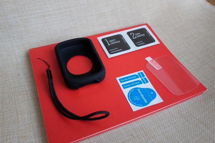 Garmin Edge 540/840 beschermhoes + screenprotector + lanyard, Fietsen en Brommers, Fietsaccessoires | Overige Fietsaccessoires