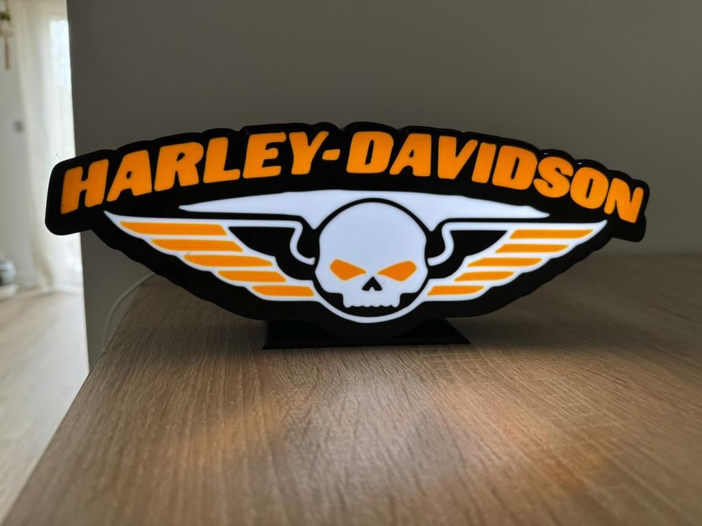 Harley-Davidson LED USB Lichtbord - Skull Design, Motoren, Ophalen of Verzenden