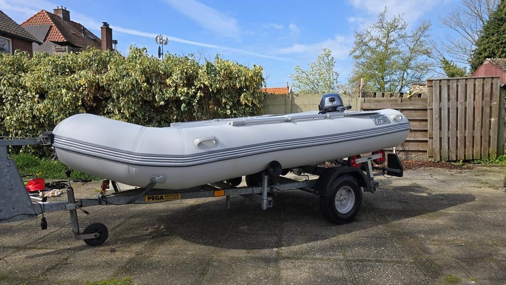Rubberboot, Watersport en Boten, Rubberboten, Zo goed als nieuw, Overige merken, Minder dan 70 pk, Benzine, Ophalen of Verzenden
