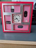 Roze fotolijstje met klok - Zeer goed, Ophalen of Verzenden, Zo goed als nieuw