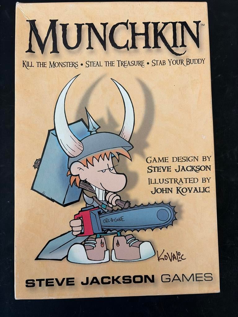 Munchkin Kaartspel - Steve Jackson Games - Engelse Versie, Drie of vier spelers, Ophalen of Verzenden, Zo goed als nieuw