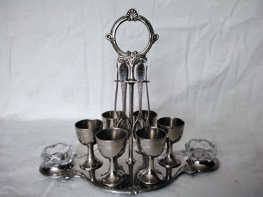 6 persoons setje. Eierhouder de lux, Ophalen of Verzenden