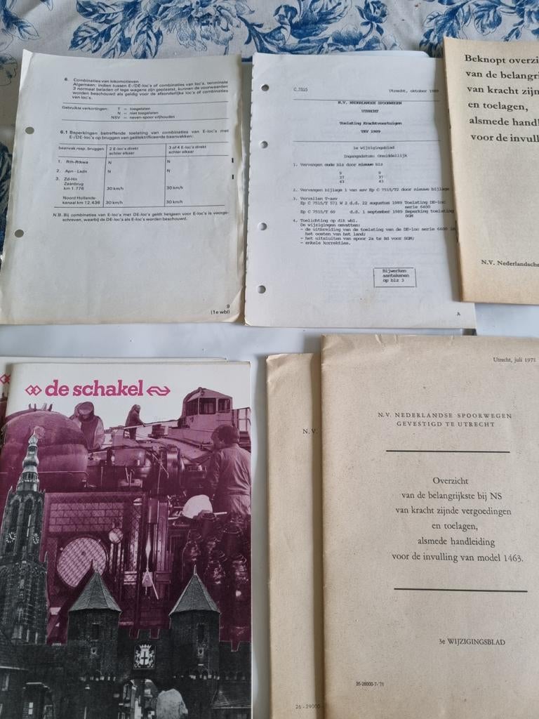 NS Spoorwegen documentatie en tijdschriften (jaren '70, Ophalen of Verzenden, Overige typen