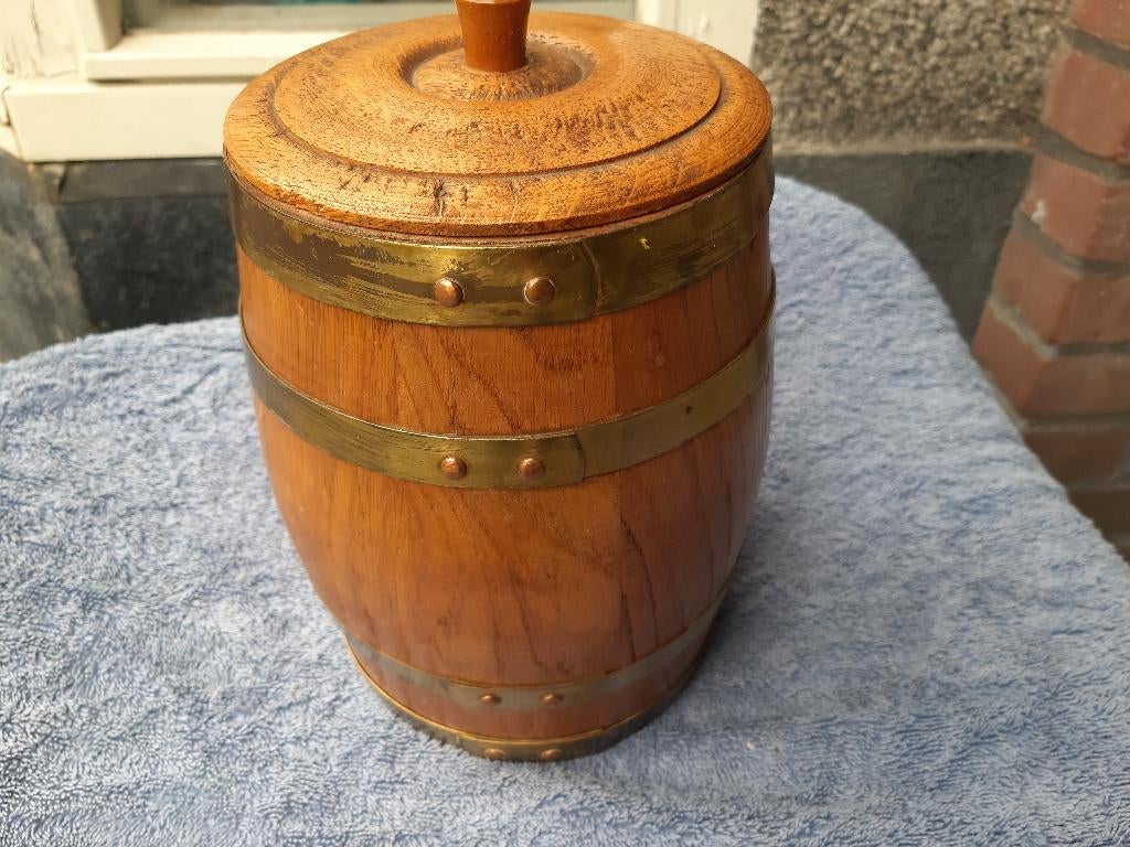 Nederlands Eikenhouten Sigarenvat, Schimmelpenninck, Verzamelen, Rookartikelen, Aanstekers en Luciferdoosjes, Ophalen, Gebruikt