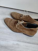Floris van bommel suede schoenen maat 9 zgan, Bruin, Floris van Bommel, Ophalen of Verzenden, Zo goed als nieuw