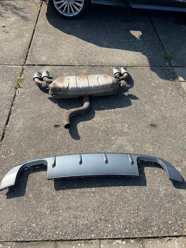 Audi S3 uitlaat met diffuser, Ophalen, Gebruikt, Audi
