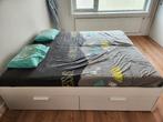 Ikea Brimnes bed met mattress, Huis en Inrichting, Slaapkamer | Bedden, Ophalen, Gebruikt, Tweepersoons, Overige maten