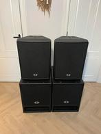 Dynacord D-Lite PS315 + SUB115 en D12 compleet met hoezen, Ophalen, Gebruikt, Dynacord, Dynacord