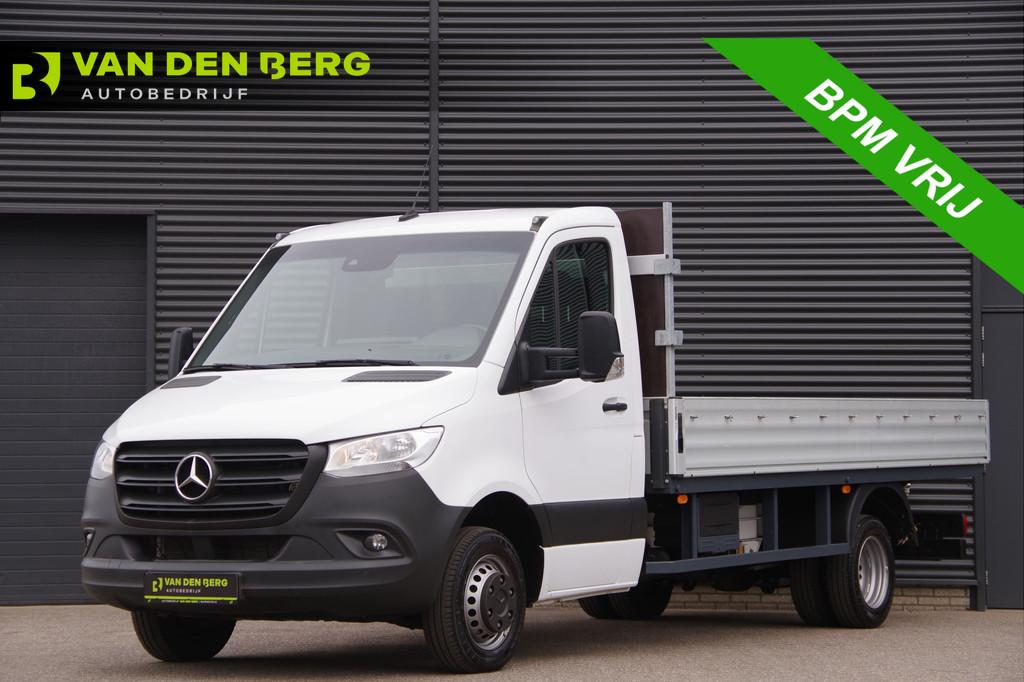 Mercedes-Benz Sprinter 519 3.5T OPEN LAADBAK, 3.5T TREKHAAK,, Automaat, Gebruikt, 2135 kg, Wit