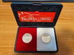 AJAX ZILVEREN HERDENKINGSSET 1996 DE MEER-ARENA, Ophalen of Verzenden, Koningin Beatrix, 10 gulden