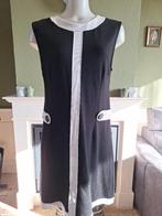 Mademoiselle Yeye jurk overgooier zwart wit XXL, Verzenden, Zwart, Maat 46/48 (XL) of groter, Zo goed als nieuw