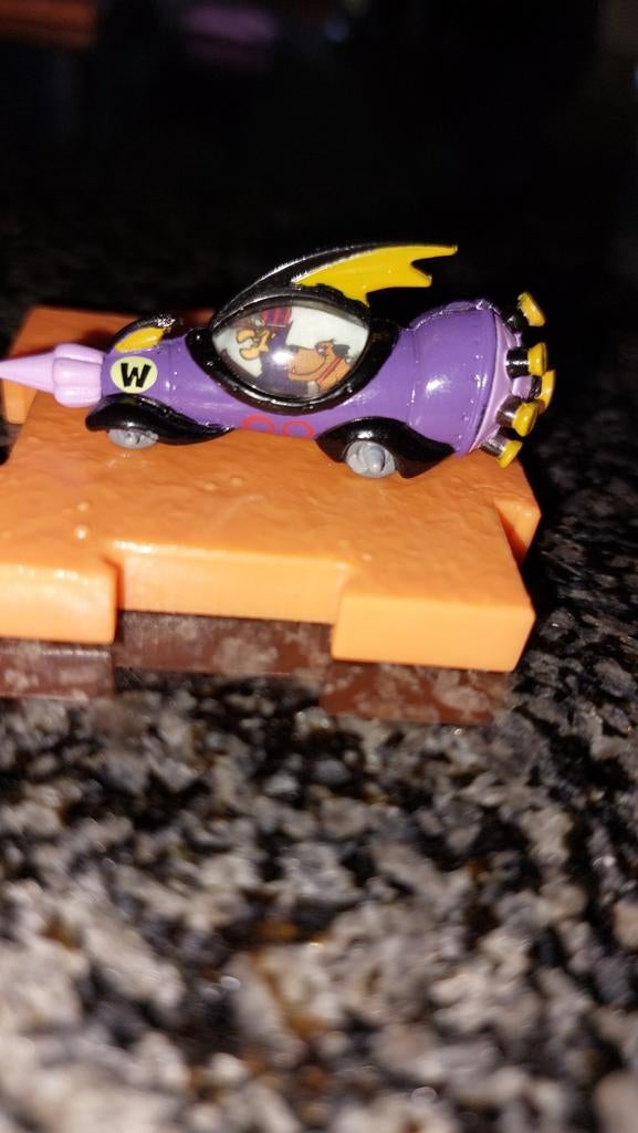 Wacky Races, Mean Machine, Konami Figuur, Hobby en Vrije tijd, Modelbouw | Auto's en Voertuigen, Overige merken, Gebruikt, 1:50 of kleiner