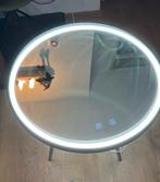Ronde spiegel met LED verlichting met verwarming 60cm, Rond, Ophalen of Verzenden, Zo goed als nieuw, Minder dan 100 cm