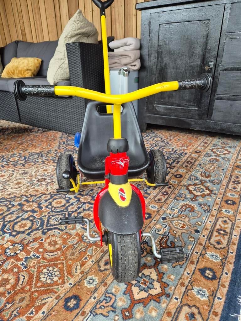 Puky driewieler met duwstang en kiepbakje, Ophalen, Gebruikt, Puky, Duwstang
