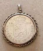 Zilveren 10 gulden munt 1973 in kettinghanger., Ophalen of Verzenden, Koningin Juliana, 10 gulden