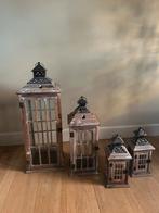 Set van 4 windlichten, Ophalen, Overige materialen, Grijs, Zo goed als nieuw