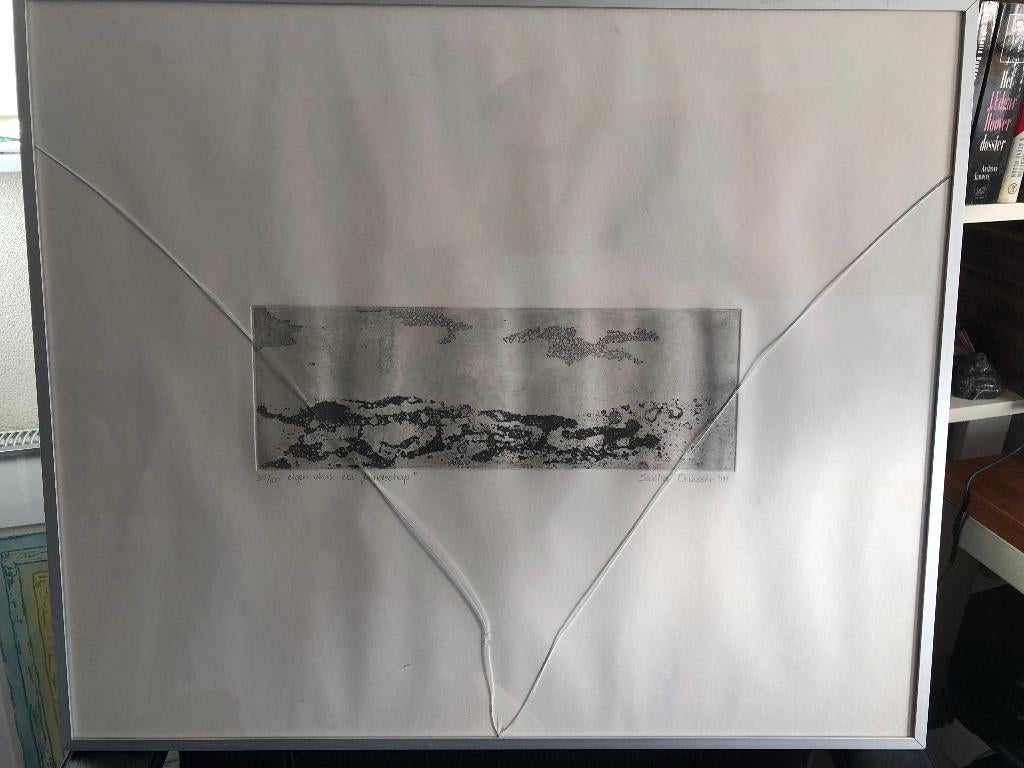 Ets Sacha Driessen eigen druk "landschap" 1991, Antiek en Kunst, Kunst | Etsen en Gravures, Ophalen of Verzenden