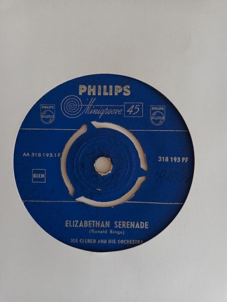 Jos Cleber - Elizabethan Serenade  (Philips 318 193), Ophalen of Verzenden, Zo goed als nieuw, Overige formaten
