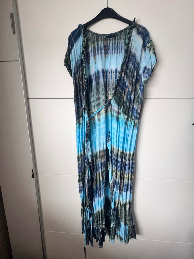 Wikkeljurk van Bindi maat L/XL, Kleding | Dames, Blauw, Maat 46/48 (XL) of groter, Ophalen of Verzenden, Gedragen