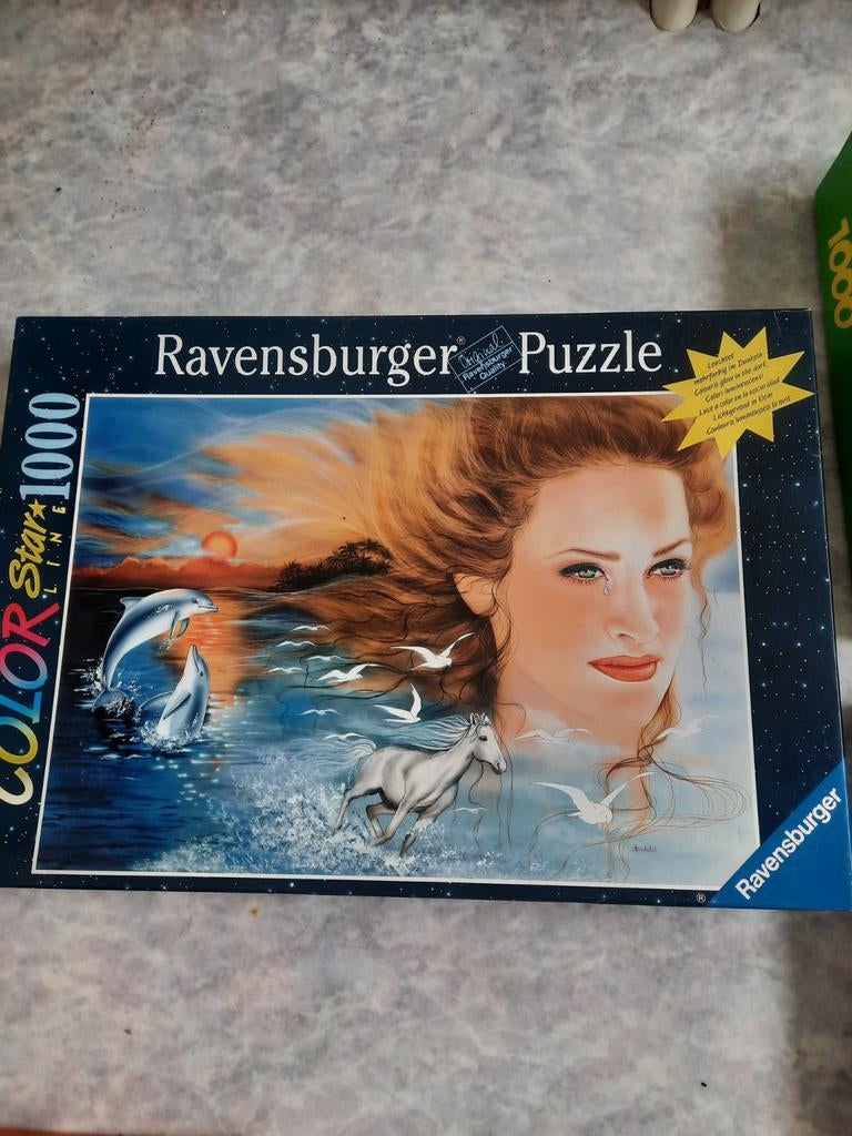 Diverse puzzels 1000 stukjes, compleet, Ophalen, 500 t/m 1500 stukjes, Gebruikt, Legpuzzel