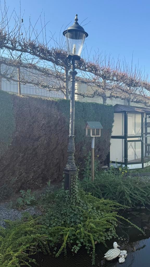 Lantaarnpaal, Tuin en Terras, Buitenverlichting, Ophalen, Gebruikt, Staande lamp, Netvoeding