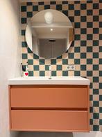 Ronde spiegel met verlichting IKEA FAXÄLVEN, Rond, Ophalen of Verzenden, Zo goed als nieuw, 75 tot 100 cm