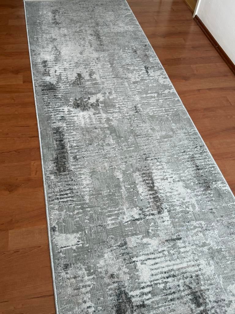 2 stuks Loper grijs-bruin 100x290 cm, Ophalen, 100 tot 150 cm, 200 cm of meer, Zo goed als nieuw