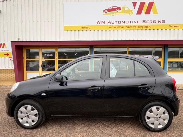 Nissan Micra 1.2 DIG-S Acenta AIRCO 5 DEURS, Auto's, Voorwielaandrijving, Euro 5, Stof, Zwart