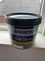 NIEUW RAL 9010 Sikkens Alphacryl Pure Mat SF muurverf 5L, 5 tot 10 liter, Wit, Nieuw, Ophalen of Verzenden