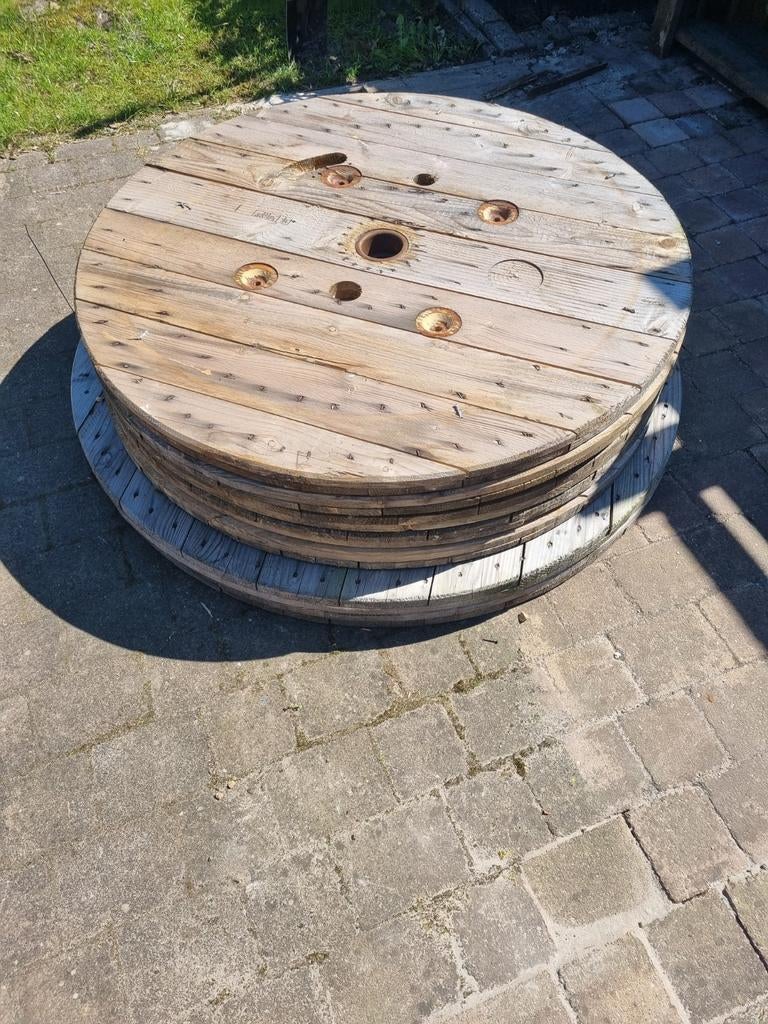 Houten ronde platen geschikt voor haardhout, Minder dan 3 m³, Ophalen of Verzenden