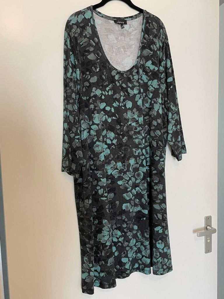 Tuniek Coletta maat 4 groen/zwart viscose, Kleding | Dames, Grote Maten, Ophalen, Overige kleuren, Blouse of Tuniek, Coletta