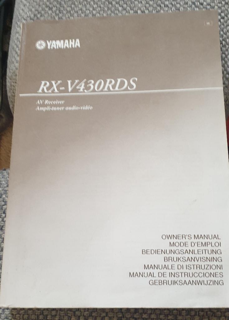 Gebruiksaanwijzing Yamaha RX V430rds versterker., Ophalen of Verzenden, Zo goed als nieuw, Overige onderwerpen
