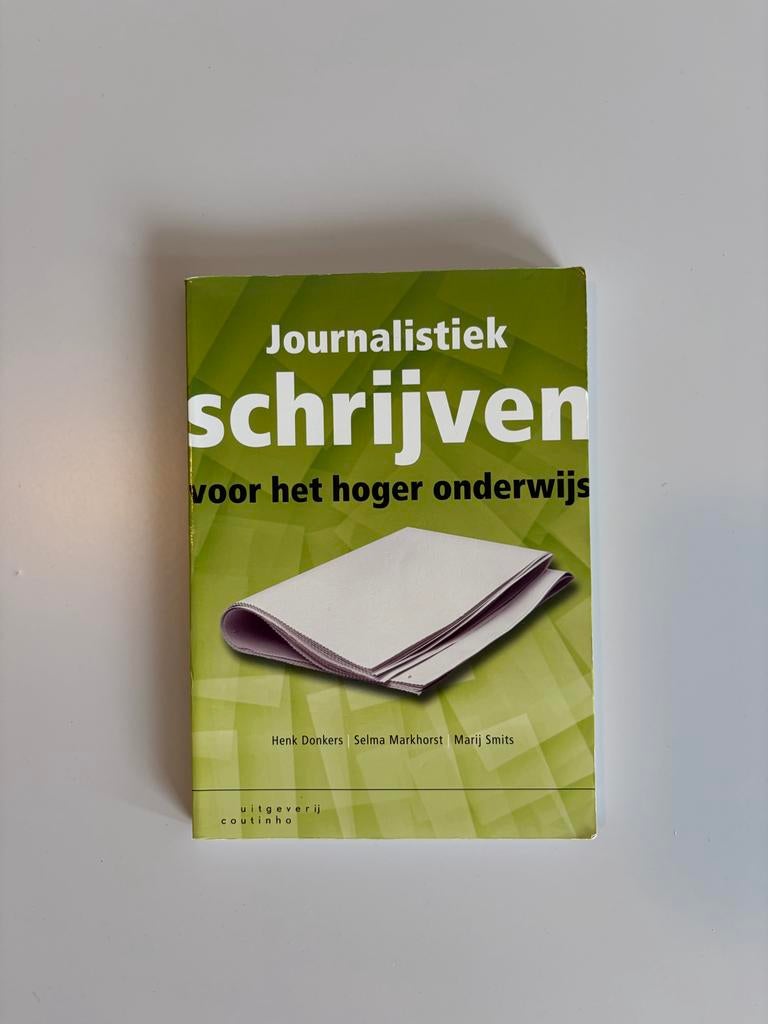 9789046901939 - Journalistiek schrijven, Boeken, Studieboeken en Cursussen, Ophalen of Verzenden, Gamma, Zo goed als nieuw, HBO