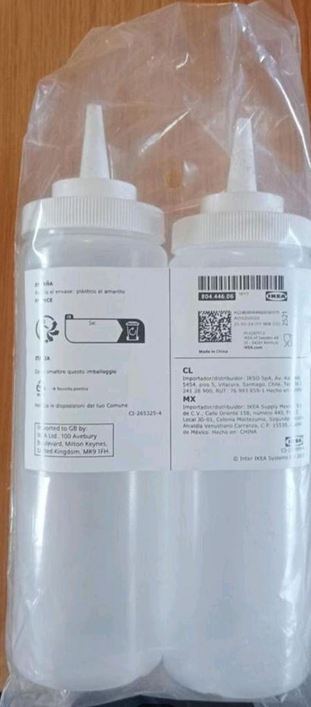 IKEA KOMA Squeeze Flessen - Set van 2, Ophalen, Overige typen, IKEA, Kunststof