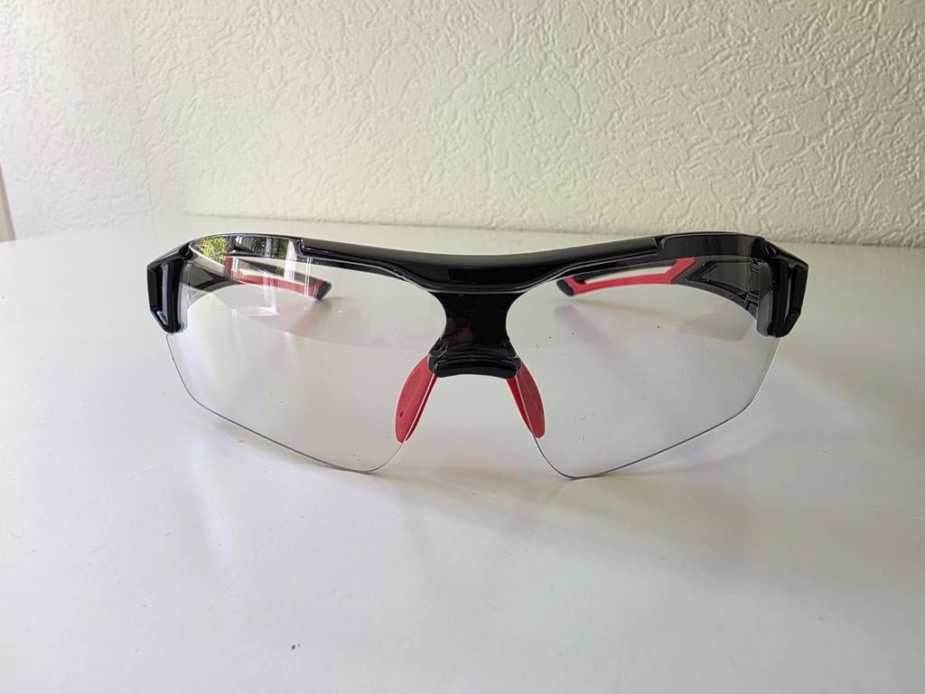 Falkann Sportbril - Zwart/Rood met Heldere Glazen, Sieraden, Tassen en Uiterlijk, Zonnebrillen en Brillen | Heren, Ophalen