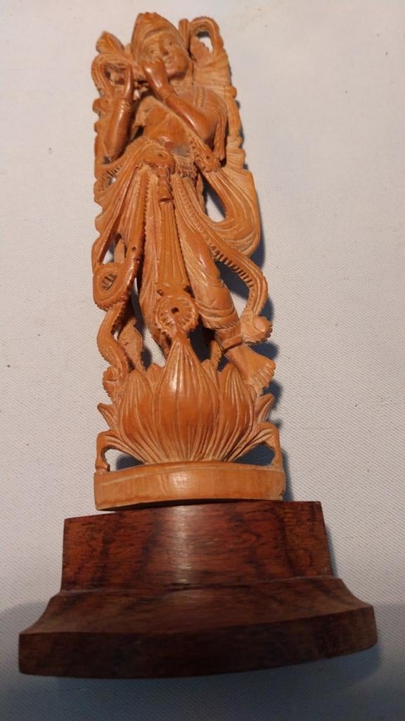 Schiva op lotusbloem, Antiek en Kunst, Ophalen of Verzenden