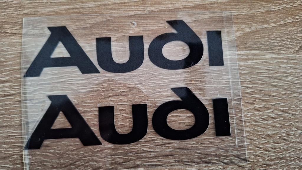 Audi - Stickers - Zwart, Auto diversen, Autostickers, Ophalen of Verzenden
