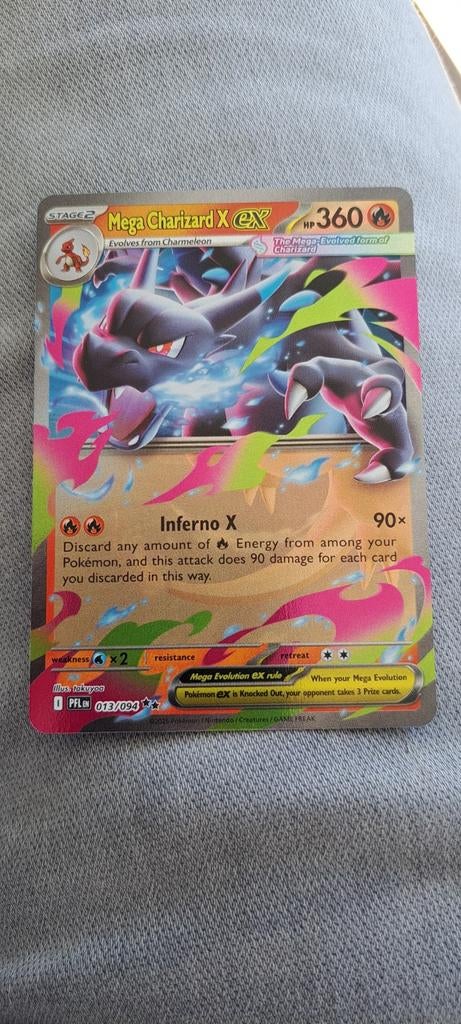 Pokemon Kaart Mega Charizard EX - Mint Conditie, Ophalen of Verzenden, Zo goed als nieuw, Losse kaart