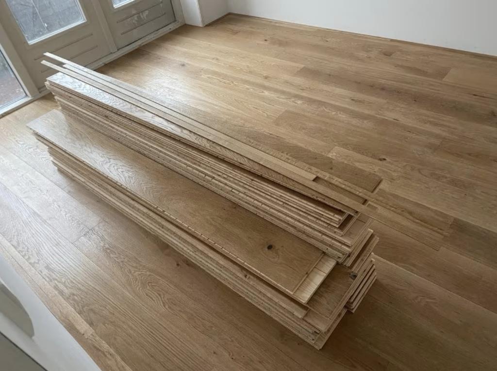 Houten parketvloer - geschikt voor vloerverwarming, Nieuw, 10 m² of meer, 10 tot 30 cm, Hout