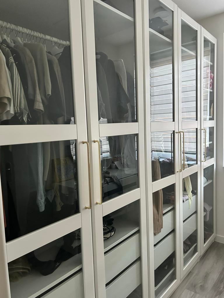 5 stuk glazen deuren voor IKEA Pax kast - Zo goed als nieuw, Ophalen, 200 cm of meer, 50 tot 100 cm, Minder dan 25 cm