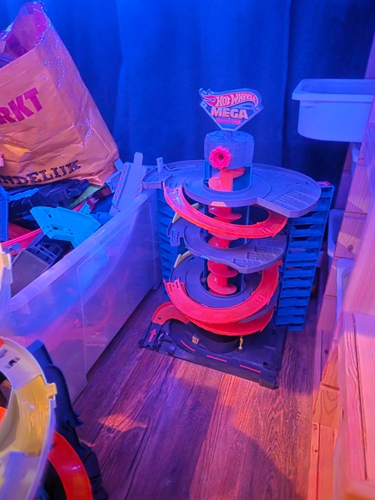 Hot Wheels en Monster Jam banen/garages, Kinderen en Baby's, Speelgoed | Racebanen, Ophalen, Hot Wheels, Handmatig, Met looping