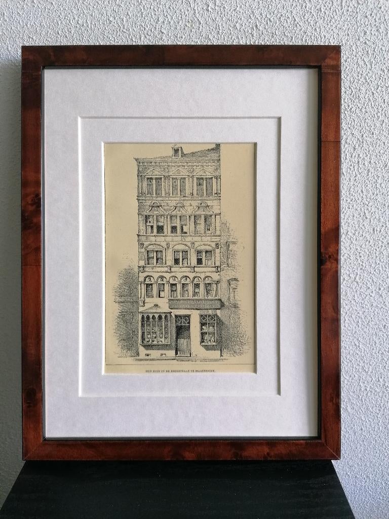 Craandijk Litho Limburg Maastricht Brugstraat 1880 (11), Ophalen of Verzenden