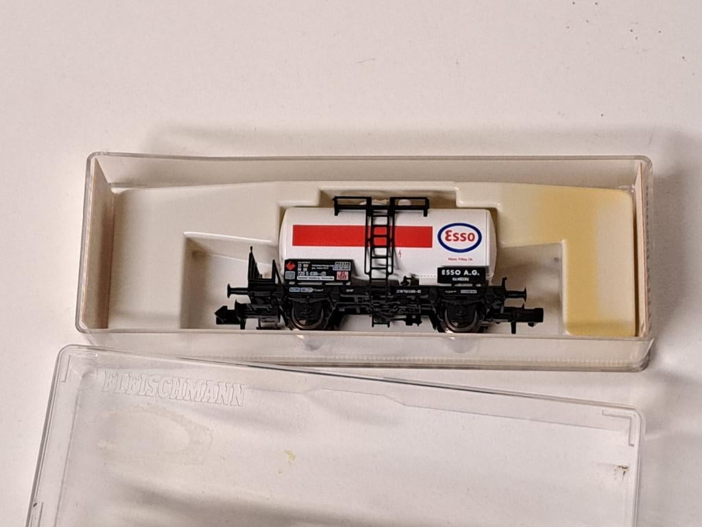 Fleischmann ketelwagon Esso, art. 8410 K, Gelijkstroom, Fleischmann, Wagon, Ophalen of Verzenden