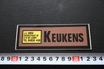 sticker j van hoek lierop keukens groenstraat 30, Verzamelen, Ophalen, Zo goed als nieuw