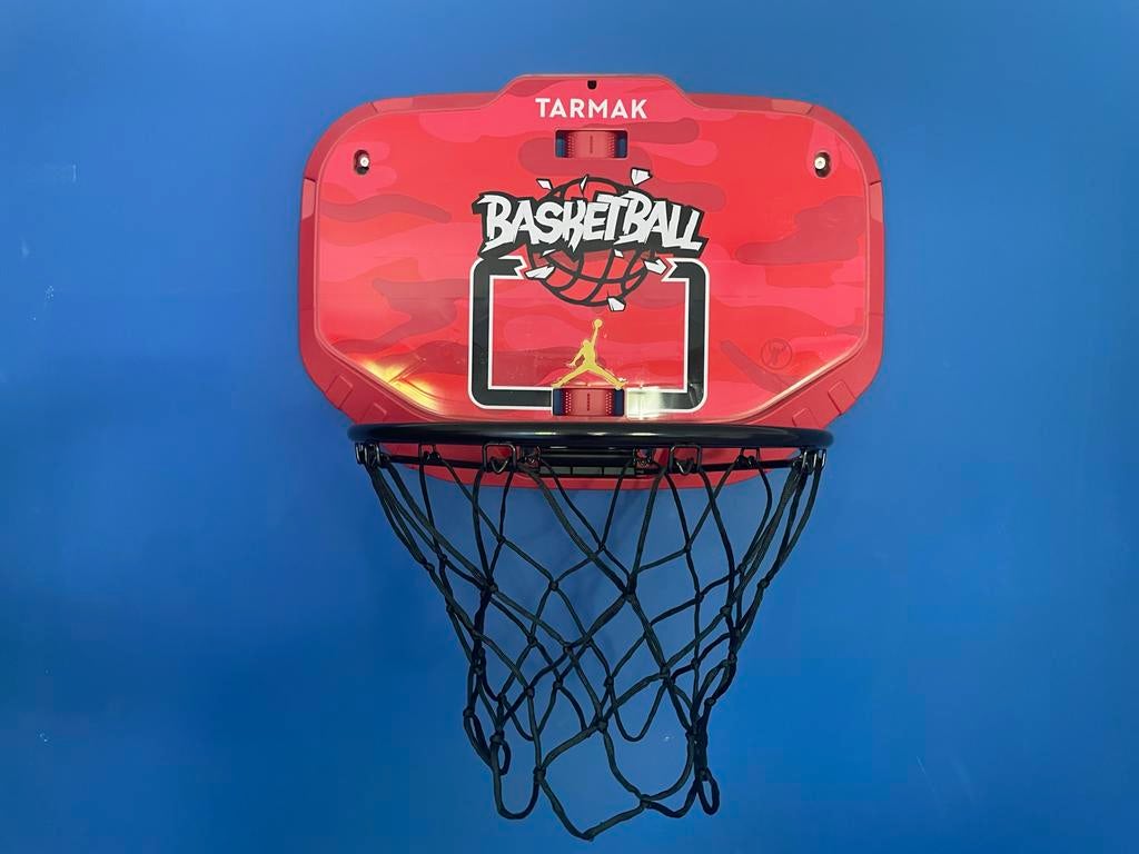 Tarmak Mini Basketbalring - Rood Camouflage, Ophalen of Verzenden, Zo goed als nieuw, Ring, Bord of Paal