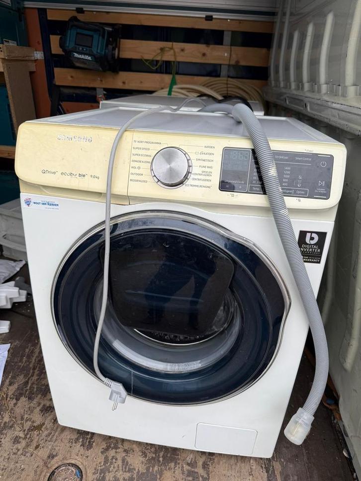Samsung WW90M642PW/EM Wasmachine - 9kg, EcoBubble, 1400 tpm, Witgoed en Apparatuur, Wasmachines, Gebruikt, Voorlader, 8 tot 10 kg