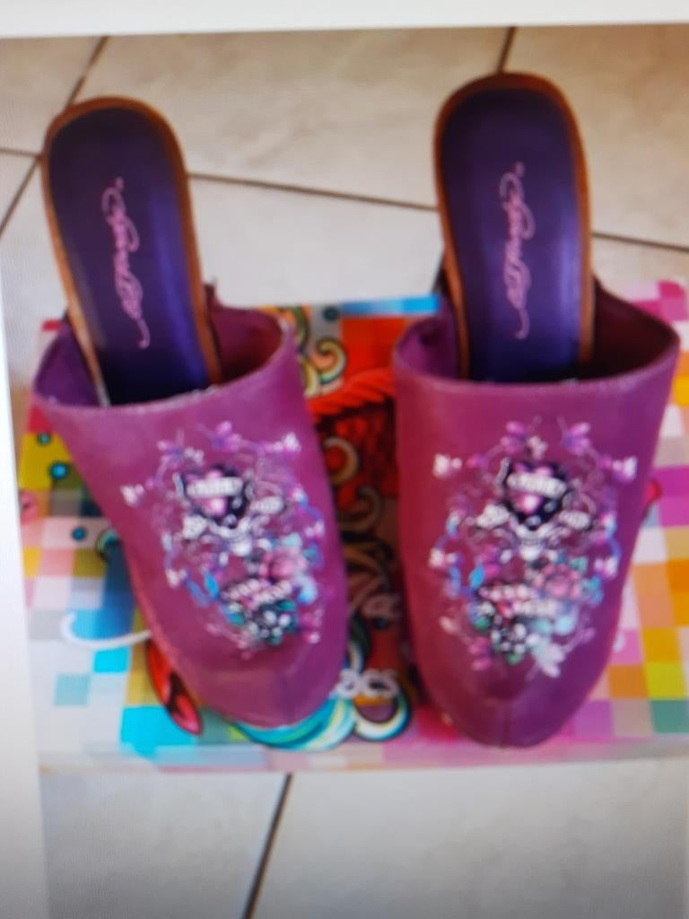 Ed Hardy klompen maat 37, Overige kleuren, Nieuw, Ed hardy, Sandalen of Muiltjes
